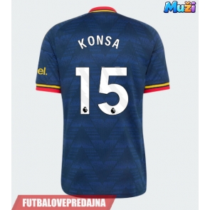 Lacne Muži Futbalové dres Arsenal Ezri Konsa #15 2026-27 Krátky Rukáv - Preč